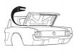 65-70 Coupe und Cabrio Dichtung Kofferdeckel Repro - Ford Mustang